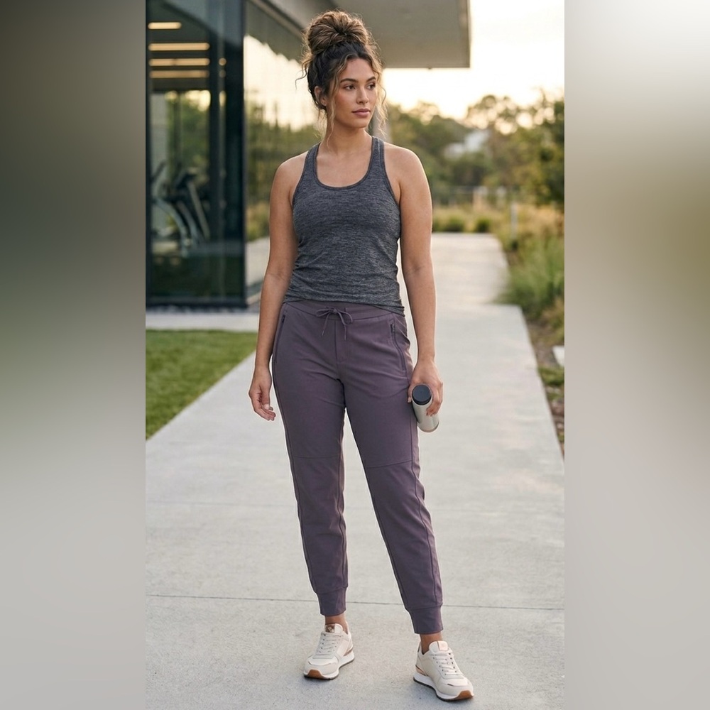 Athleta Plum Drawstring Jogger Pants